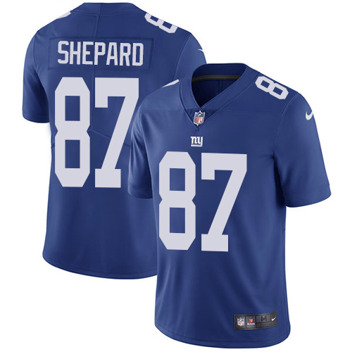 2019 men New York Giants 87 Shepard blue Nike Vapor Untouchable Limited NFL Jersey